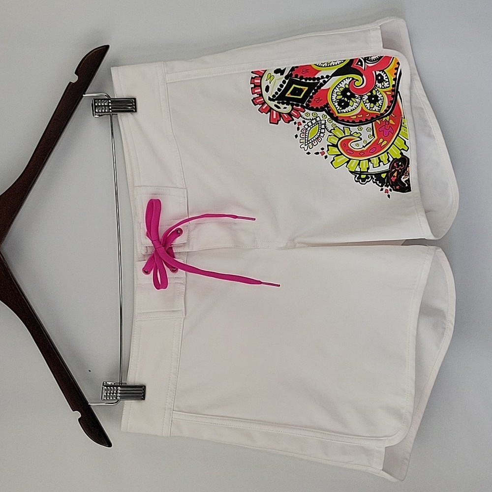 Athleta Zanzibar Board Shorts White Size 6